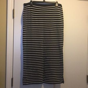 Navy and White Skirt!